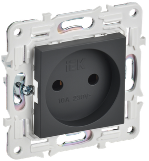SKANDY Розетка без заземления без защитных шторок 10А SK-R02T титан IEK (IEK) SK-R10-10-K48