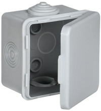 Коробка  распределительная КМ 65х65х50мм о/к IP54 4 вв. (7035) GENERICA (IEK) UKO31-065-065-050-K03-54