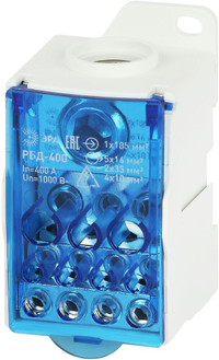 Распределительный блок на DIN-рейку РБД-400А (ЭРА) Б0051117