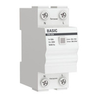 Реле напряжения (сквозное подключение) RVb-63A Basic (EKF) rvb-63a