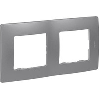 Рамка 2-местная алюминий ETIKA (IEK) 672552