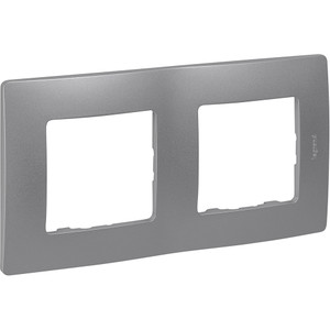 Рамка 2-местная алюминий ETIKA (IEK) 672552