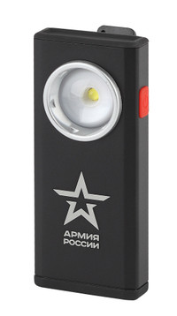 Фонарик кемпинговый с магнитом и диммером, зарядка от USB, крючок, RA-802 Офицерский Армия России (ЭРА) Б0036609