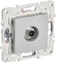 SKANDY Розетка TV оконечная SK-A12S серебряный IEK (IEK) SK-A10-O-K23