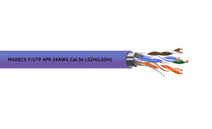 Витая пара F/UTP 4PR 24AWG Cat.5e LSZH(LSOH) экранированная не распространяет горение(DCM Test Report) Польша (ЕКС)
