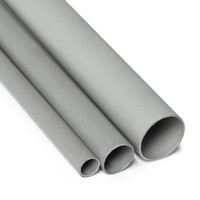 Труба гладкая самозатухающая ПВХ д.16мм (156м)    цвет серый (состав ОКЛ) (ПожТехКабель) 712-001