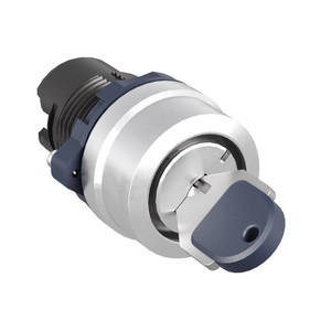 Головка переключателя с ключом на 2 положения с фиксацией стандартная ручка, черный, алюминий (DKC) M22S-KL2A