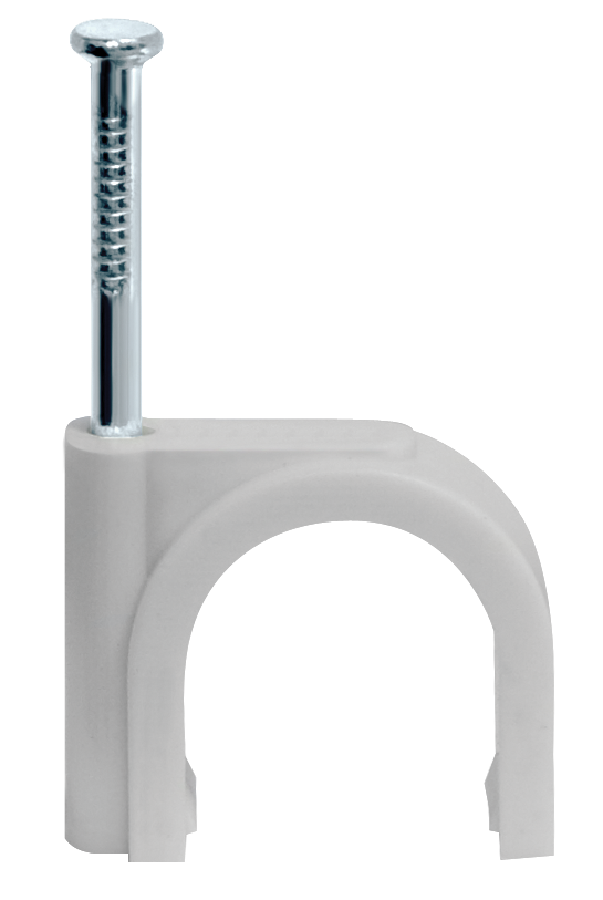 Скоба 8мм круглая пластиковая (50шт) (Navigator Group) 71069