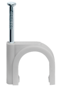 Скоба 8мм круглая пластиковая (50шт) (Navigator Group) 71069