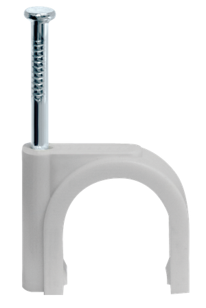 Скоба 8мм круглая пластиковая (50шт) (Navigator Group) 71069