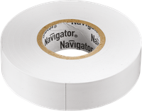 Изолента ПВХ белая 15мм 20м (Navigator Group) 71102