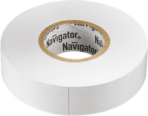 Изолента ПВХ белая 15мм 20м (Navigator Group) 71102