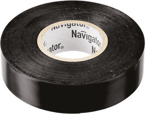 Изолента ПВХ черный 15мм 20м (Navigator Group) 71103