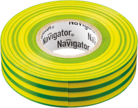 Изолента ПВХ желто-зеленая 15мм 20м (Navigator Group) 71108