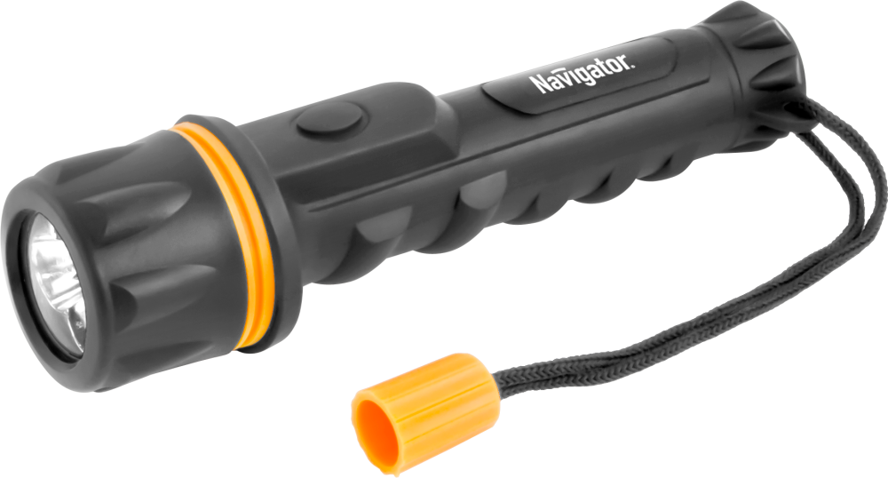 Фонарь светодиодный NPT-R06-2AA 0.5Вт LED 40лм 40м пластик+резина (Navigator Group) 71584
