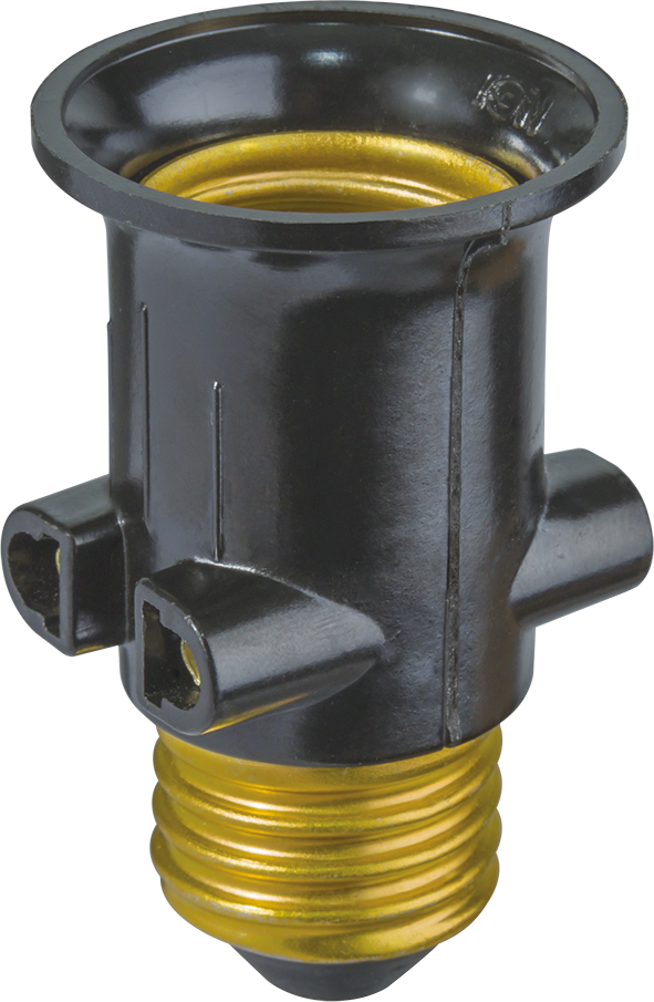 Патрон-переходник с цоколя Е27 на розетку и Е27 (Navigator Group) 71695