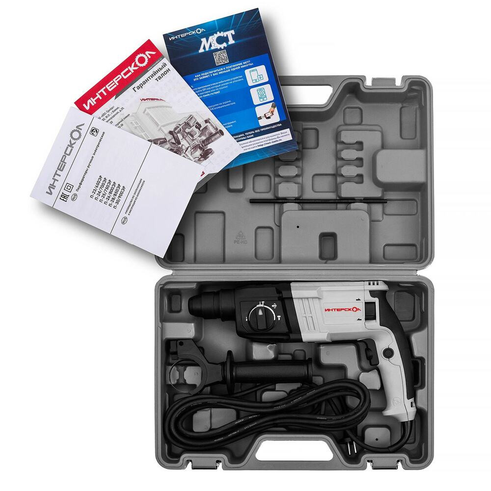 П-23/650ЭР перфоратор SDS plus (кейс) (Интерскол) 593.1.0.70