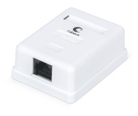 Розетка компьютерная RJ-45, категория 5e, одинарная, внешняя, Dual IDC (Cabeus) WS-8P8C-Cat.5e-1