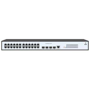 Коммутатор управляемый L2 24 порта RJ45/SFP 10 100 1000 Мб/с PoE 370Вт (SNR) SNR-S2982G-24T-POE-E