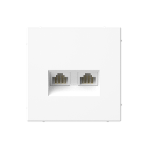ARTGALLERY РОЗЕТКА двойная компьютерная RJ45+RJ45, кат. 5е, механизм, ЛОТОС (Systeme Electric) GAL001385