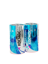 Батарейка LR14 (C) 1.5V Alkaline 2S в шринке (Космос) KOCLR14MAX2S