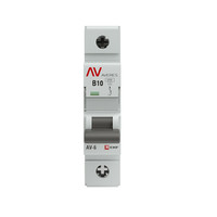 Выключатель автоматический AV-6 1P 10A (B) 6kA AVERES (EKF) mcb6-1-10B-av