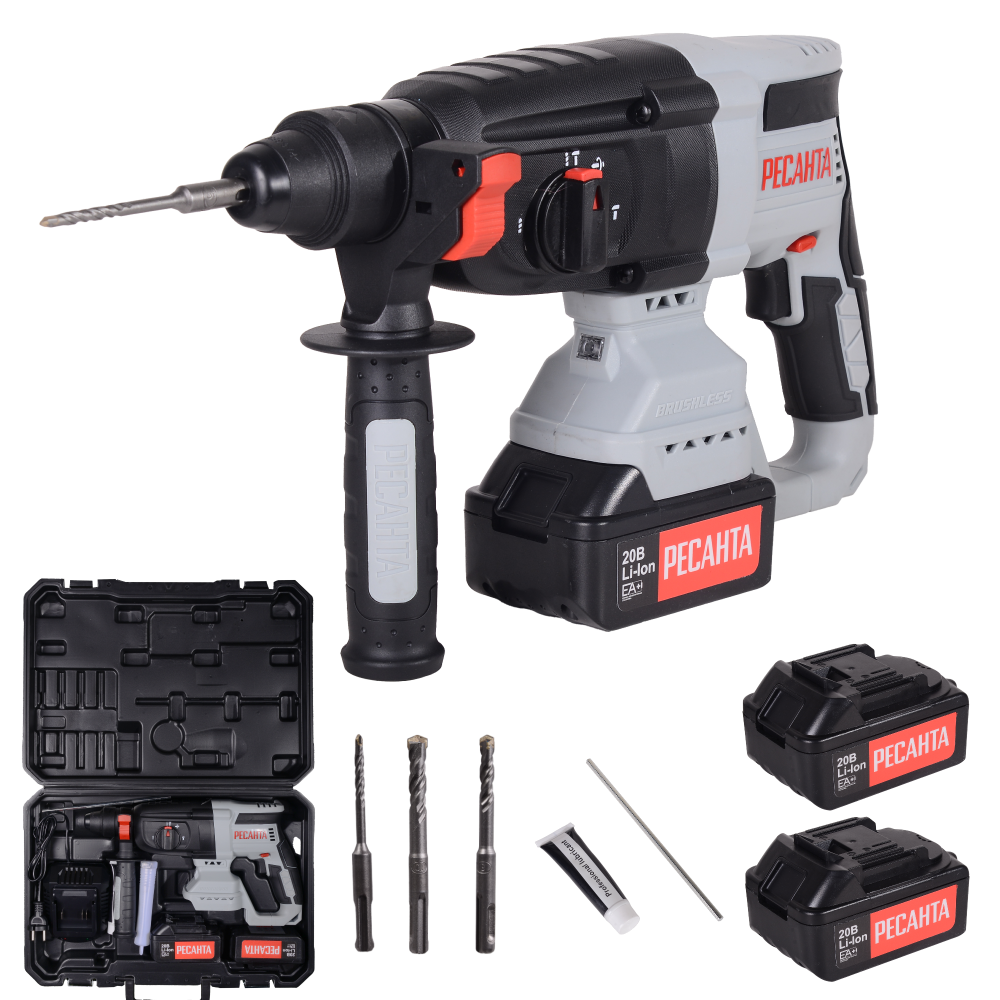 Перфоратор аккумуляторный АП-20Li/4 EA+ (Ресанта) 75/3/12