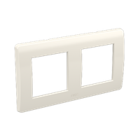 BRAVA Рамка 2 поста 4 модуля белая (DKC) 75012W