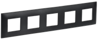 SKANDY Рамка 5-местная SK-F05Bl черный IEK (IEK) SK-M52-K02