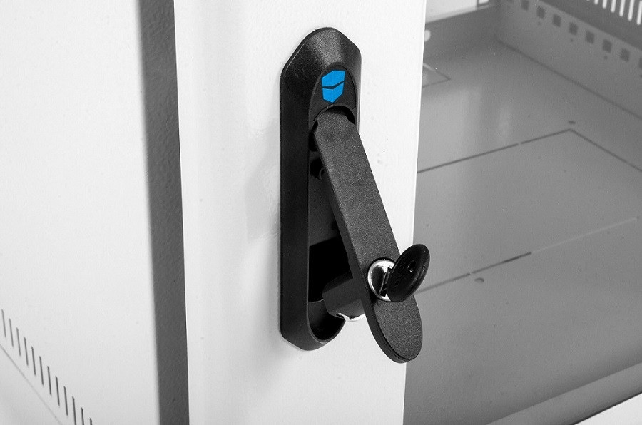 Шкаф телекоммуникационный настенный 6U (600х300) дверь стекло (ЦМО) ШРН-6.300