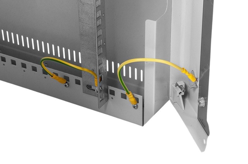 Шкаф телекоммуникационный настенный 6U (600х300) дверь стекло (ЦМО) ШРН-6.300