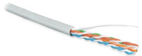Витая пара U/UTP кат 5e 4 пары 24 AWG LSZH серый 305м (Hyperline) UUTP4-C5E-S24-IN-LSZH-GY-305