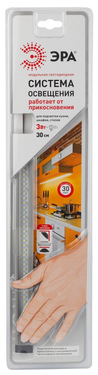 Модуль светодиодный с управлением от датчика прикосновения, 3Вт, срок службы 30000 часов, напряжение питания 12В DC (ЭРА) C0043302