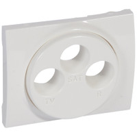 Galea Life Панель лицевая для розетки телевизионной RD-SAT white (Legrand/Daccord) 771073