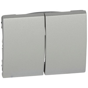 Лицевая панель Galea Life двойная Aluminium (Legrand/Daccord) 771312