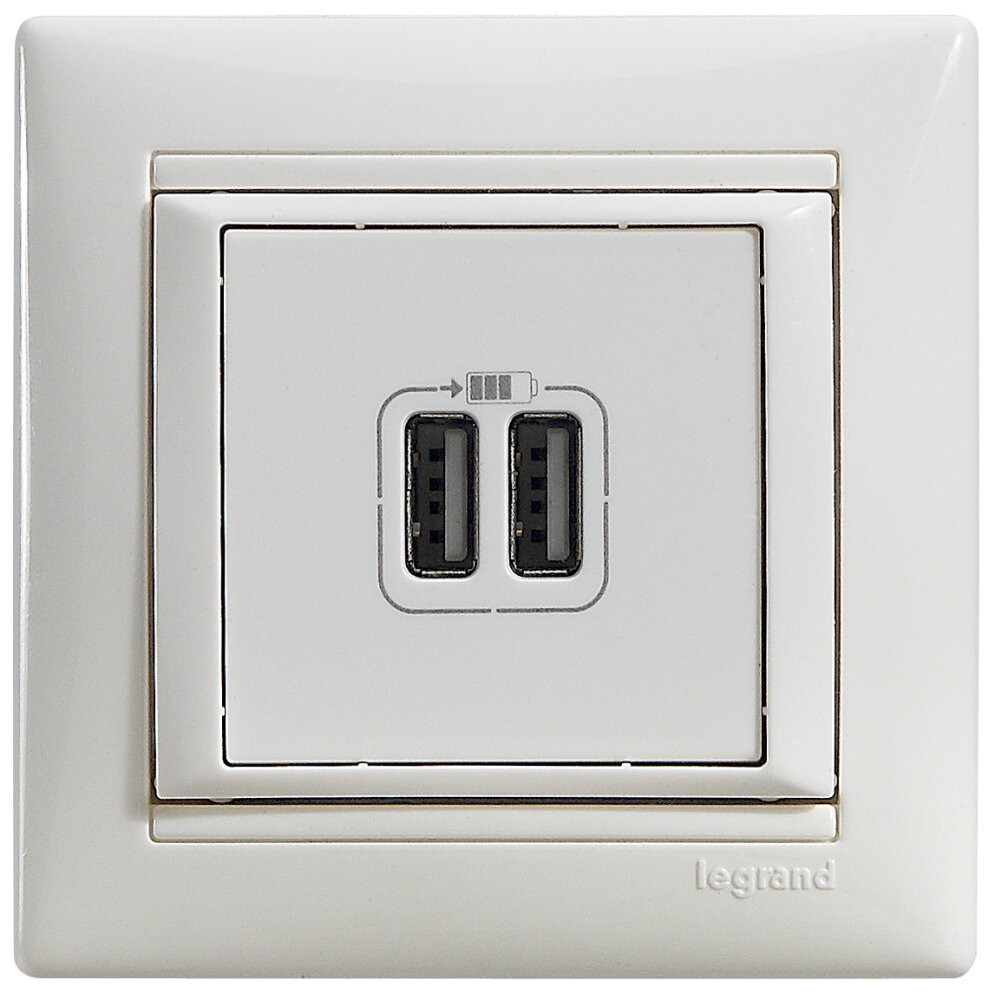 VALENA Рамка 1 пост горизонтальная белая (Legrand/Daccord) 774451