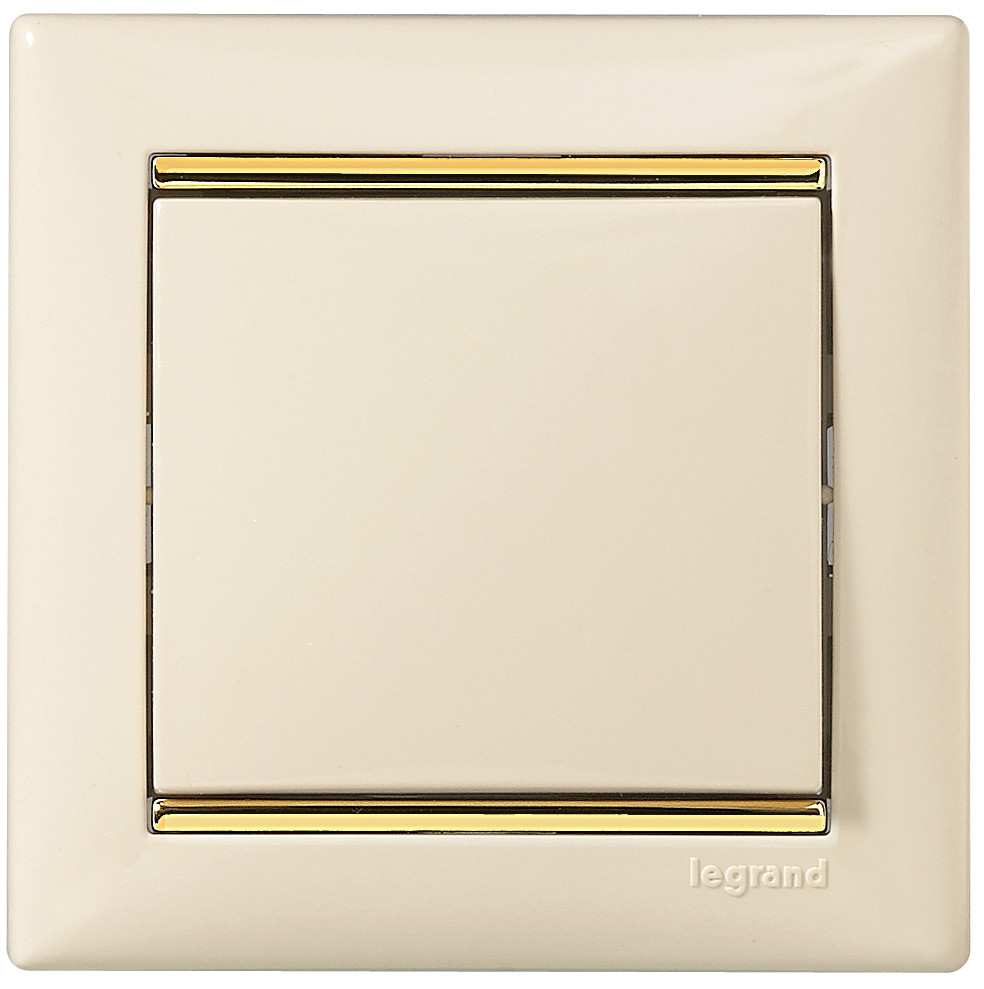 Выключатель одноклавишный, в рамку, слоновая кость (Legrand/Daccord) 774301