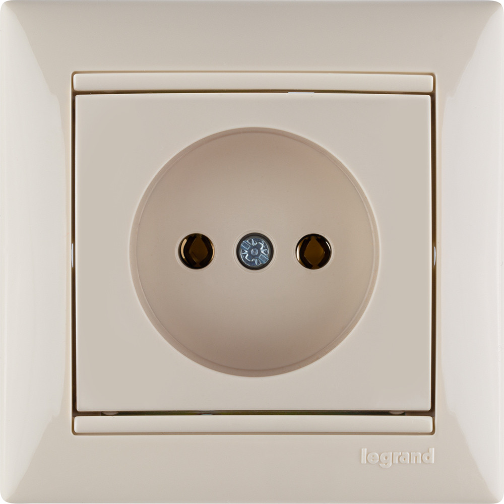 VALENA Розетка без заземления без шторок в рамку слоновая кость (Legrand/Daccord) 774316