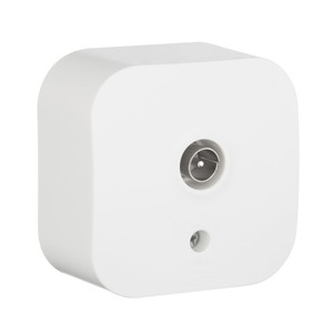 Quteo Розетка телевизионная TV наружная белая (Legrand/Daccord) 782215
