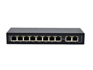 Коммутатор неуправляемый 8 портов RJ4510 100 Мб/с PoE 120Вт (Optimus CCTV) U1E-8F/2G_V.1