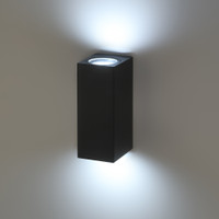 Подсветка декоративная WL38 BK MR16/GU10 (2 шт.), черный, для интерьера, фасадов зданий, лампа MR16 ( в комплект не входит) (ЭРА) Б0054410