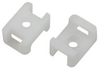 Площадка с монтажным отверстием под хомуты 22х16 мм белая М4 10 штук NO-225-313 (ЭРА) Б0066687