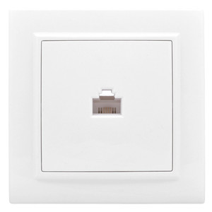 Розетка Минск RJ-45 1-местная СП белая (EKF) ERK01-035-10