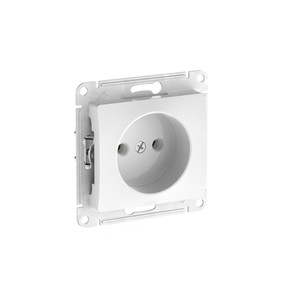 GLOSSA РОЗЕТКА без заземления, 16А, быстрозажимные клеммы, БЕЛЫЙ (Systeme Electric) GSL000141S
