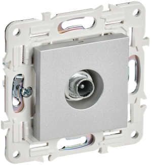 SKANDY Розетка TV проходная SK-A17S серебряный IEK (IEK) SK-A10-P-K23