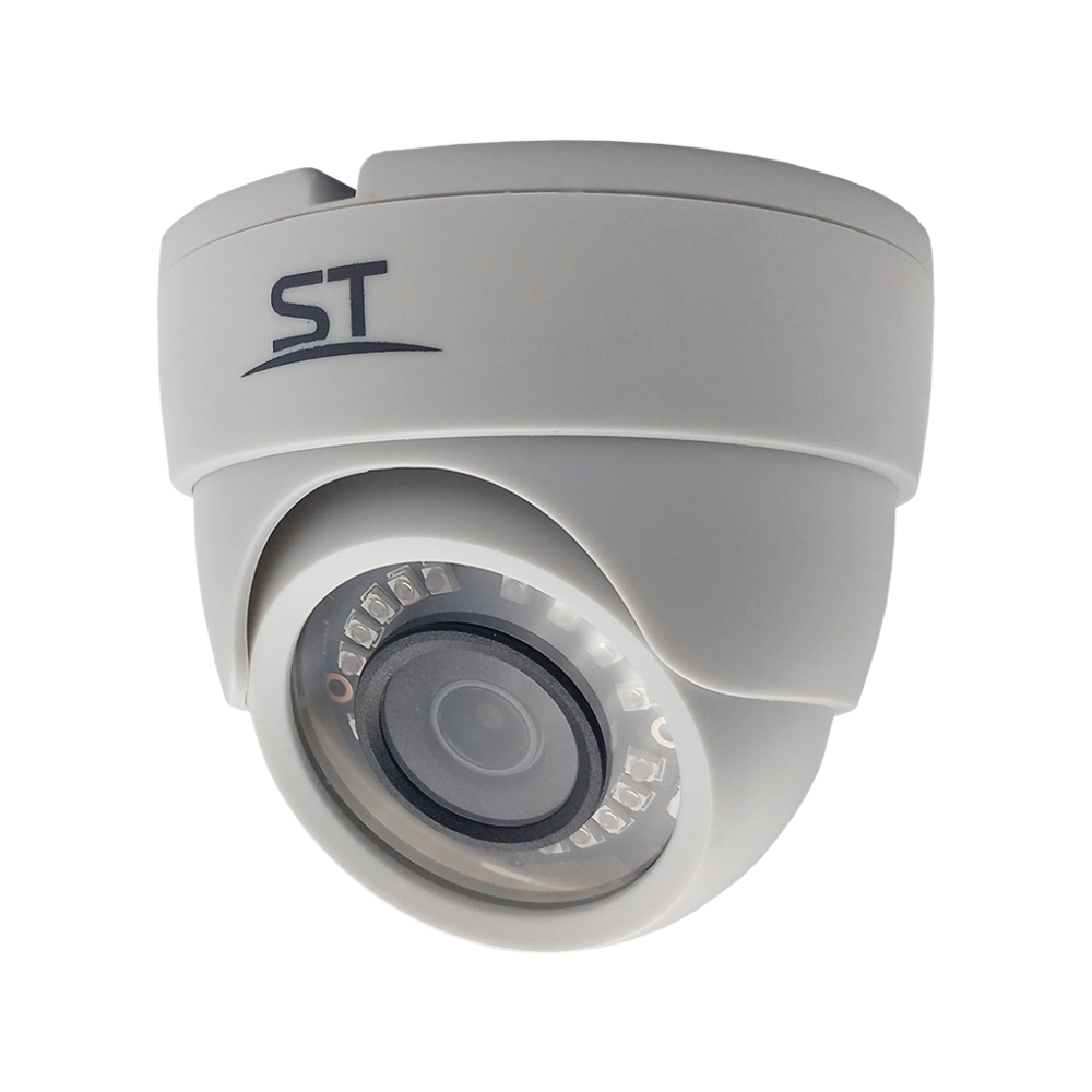 Видеокамера аналоговая 2Мп купольная IP54 ИК-20м (2.8мм) (Space Technology) ST-2004