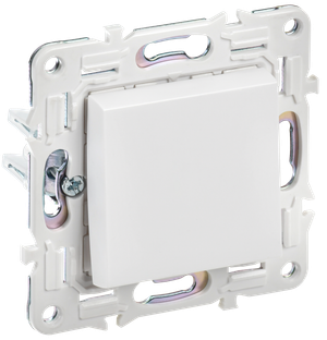 SKANDY Выключатель 1-клавишный проходной 10А SK-V02W арктический белый IEK (IEK) SK-V12-0-10-K01