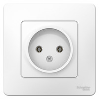 BLANCA скрытой установки розетка без заземления без шторок 16А, 250В, белый (Systeme Electric) BLNRS000011