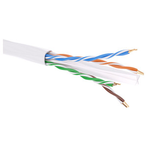 Витая пара U/UTP 4 пары CAT 6 нг(А)-HF белый коробка 305м (DKC) RN6UUK01WH