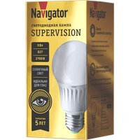 Лампа светодиодная 9вт NLL-A60-9-230-2.7K-E27-FR-SV (Navigator Group) 80548